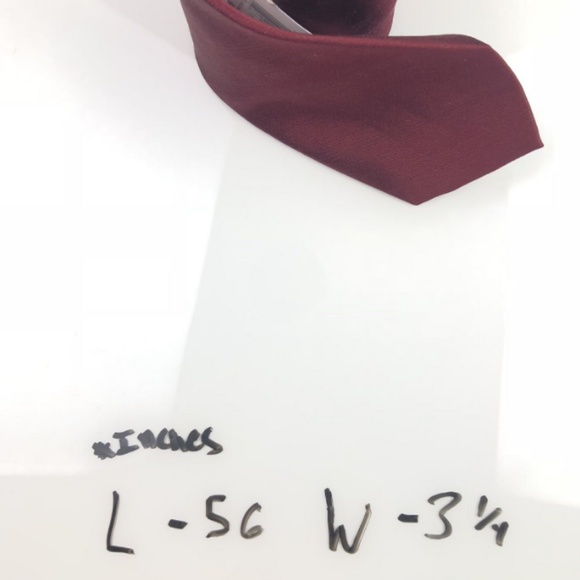 $125 CALVIN KLEIN Men's NECK TIE RED Black SLIM - Picture 2 of 7